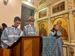 Канун праздника Введения во храм Пресвятой Богородицы